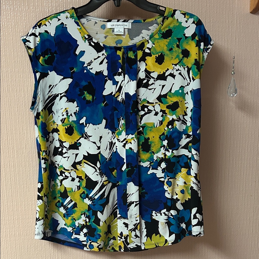 Liz Claiborne Multicolor Floral Blouse